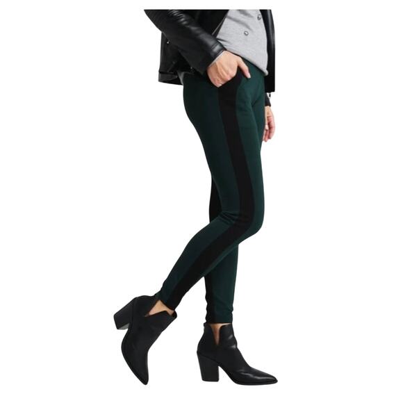 Betabrand Pants - Betabrand Black Green Ponte Knit Yoga Dress Pant Medium Petite